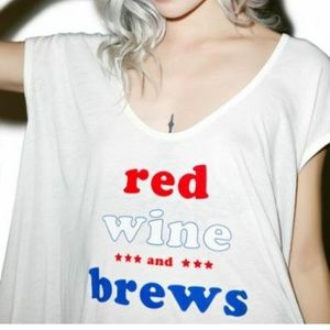 Wildfox Red Wine and Brews Top